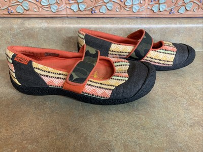 Womens Sz 8 38.5 KEEN Harvest Fabric Mary Jane Shoes | eBay