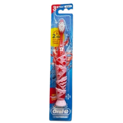 Kids Oral B Soft Toothbrush W/2 Minute Light-Up Timer