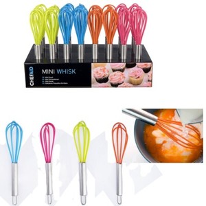 Chef-Aid Mini Whisk Egg Beating Metal Silicone Head Kitchen Mixer Hand-Held New 5012904292004 | eBay