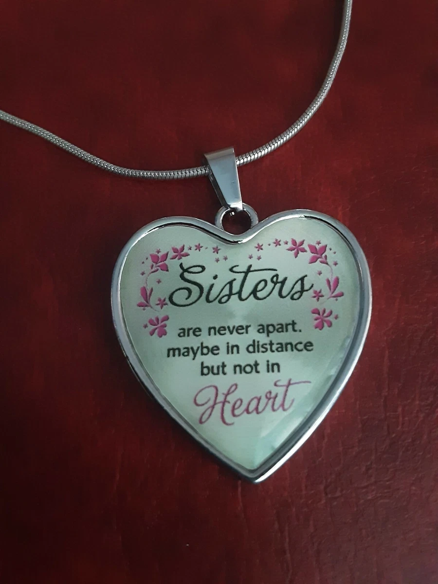 Silver sister hotsell necklace