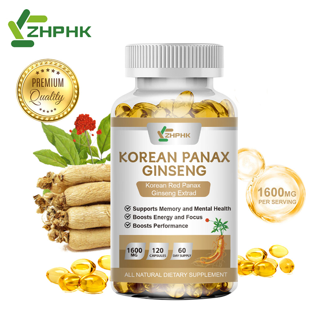 240 Capsules Best Korean Red Panax Ginseng Extract 1600mg Extra Strength NON -GMO - Foto 10