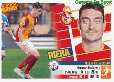 ALBERT RIERA GALTASARAY.SK RARE CRACKS MADE IN SPAIN STICKER PANINI 2014