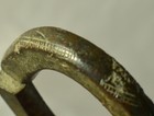 Antique African Bronze Currency Bracelet Money Ring Etched Numismatic 142 grams