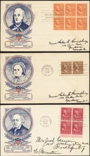 U.S., 1938. First Day Covers WSE/Clifford Cachet, 803-831 (15)