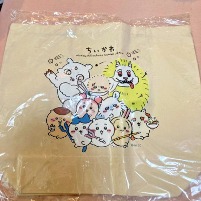 2024 NEW/''Official Chiikawa Hachiware rabbit sea otter eye catch tote bag japan