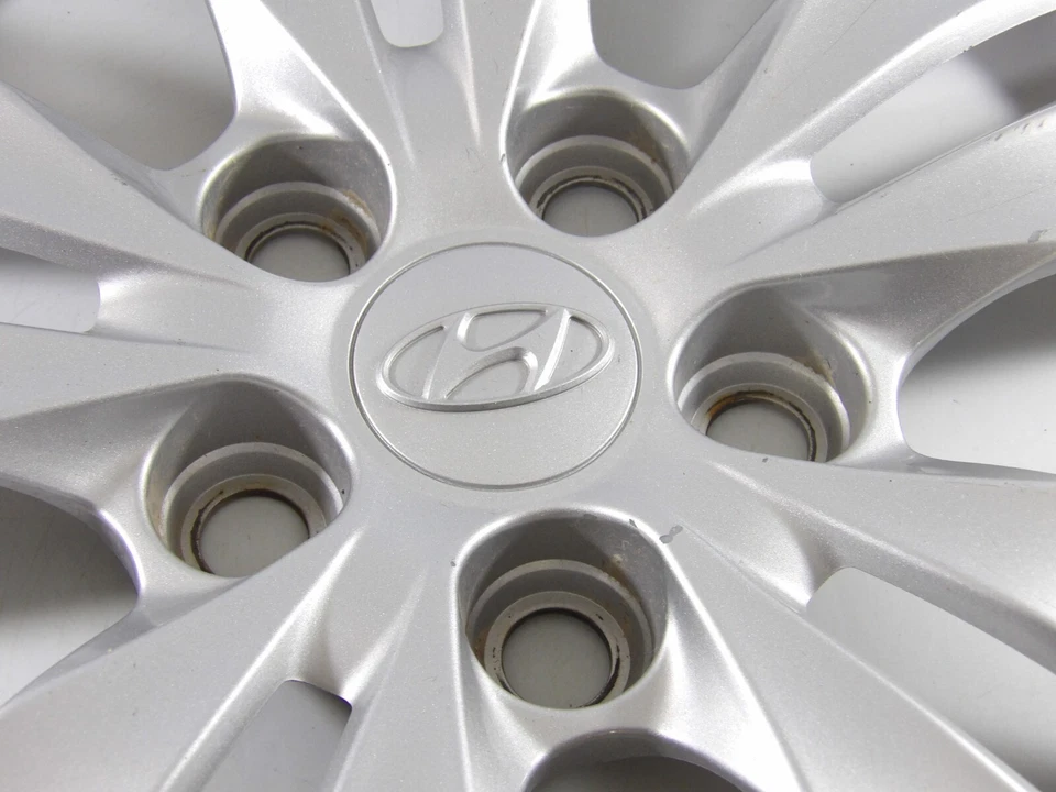 Hyundai Sonata 2011 2012 2013-2014 OEM 16" cubierta tapacubos plateada Foto 3 de 4