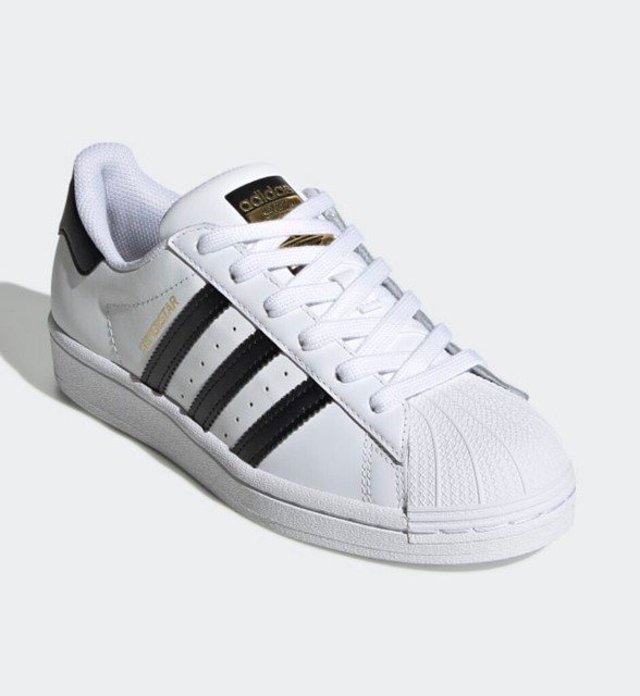 New! Adidas Originals Superstar Shoes White Black C77154 Youth Sizes 4.5 | eBay