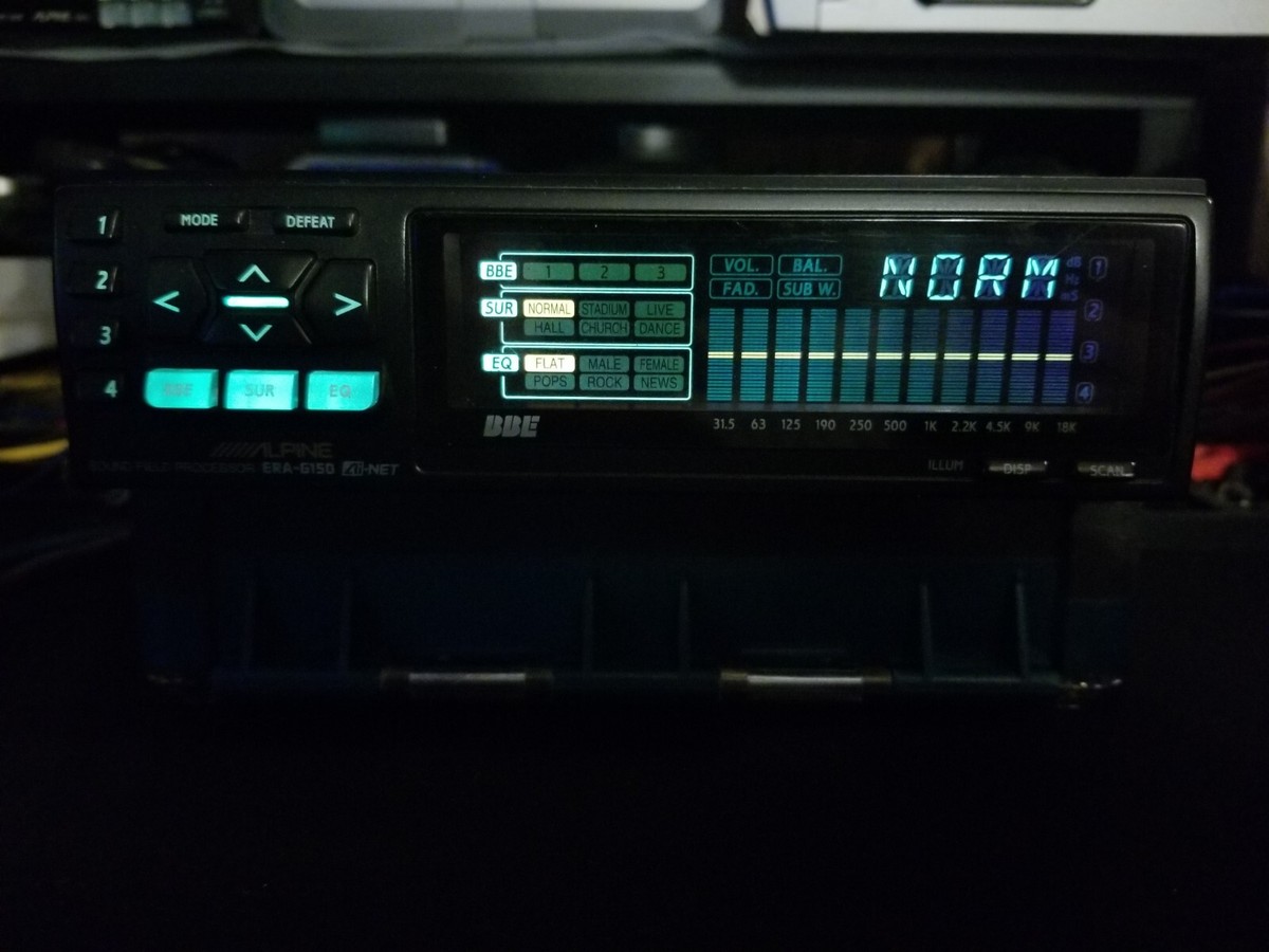カーオーディオ ALPINE/ERG-G150 Vintage Alpine ERA-G150 DSP Digital Sound Processor EQ