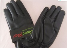 NWT MEN'S LEATHER GLOVES COLOR: BLACK SIZE: XL 69