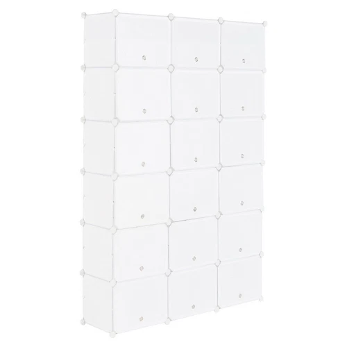 12-Tier Portable 72 Pair Shoe Rack Organizer36 Grids Tower Shelf Storage US - Picture 4 of 6