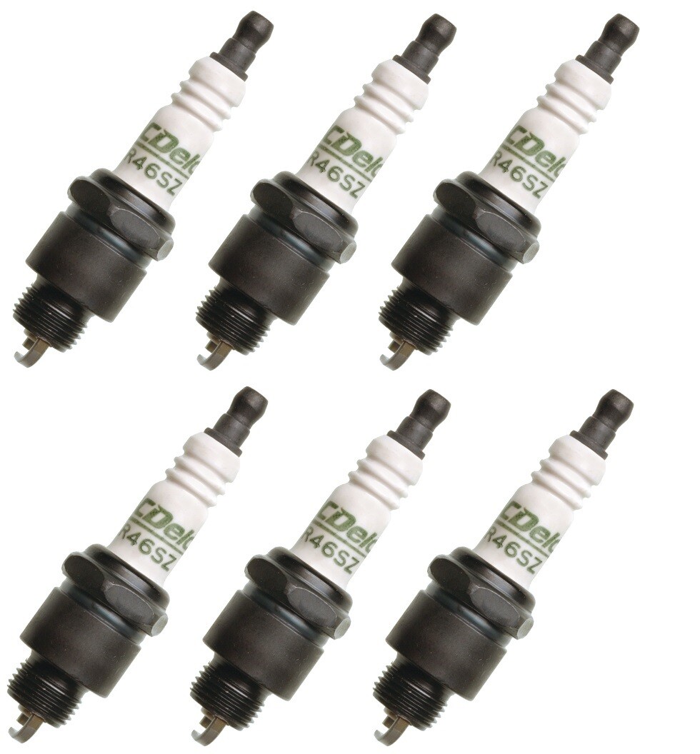 Set Of 6 Spark Plugs Pre-Gapped 0.06 AcDelco For Buick Oldsmobile Pontiac V6