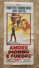 Vintage locandina cinema originale film Amore Piombo e Furore Anno 1978