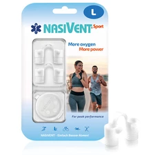 Nasivent Sports - 2x Size L - snow white - Nasal Dilator Improved Breathing