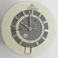 LeCoultre 916 watch movement part: grey / champagne dial & silver markers