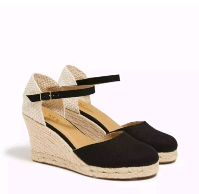 Ankle-strap Espadrille Wedges Heels Shoes Size Brand New in box 