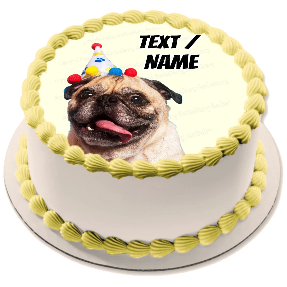 Pug cakes top