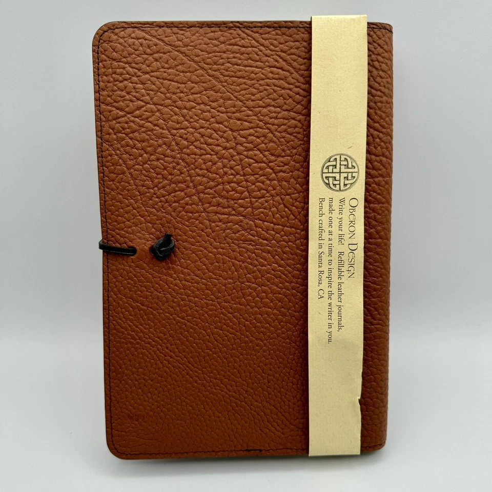 Oberon Design Genuine Leather Refillable Journal Cover w/ Hardbound Blank Insert - Image 2 of 4