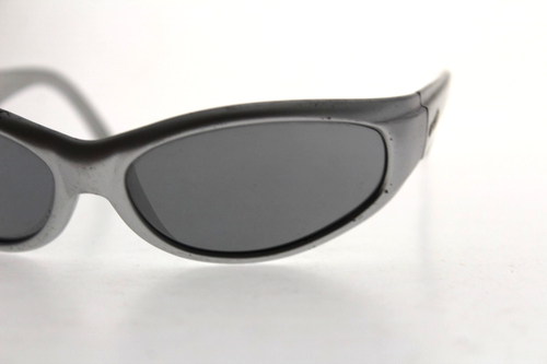 Vintage Arnette Deuce 212-0909 Silver Metallic Wrap Sunglasses Italy - Picture 9 of 10
