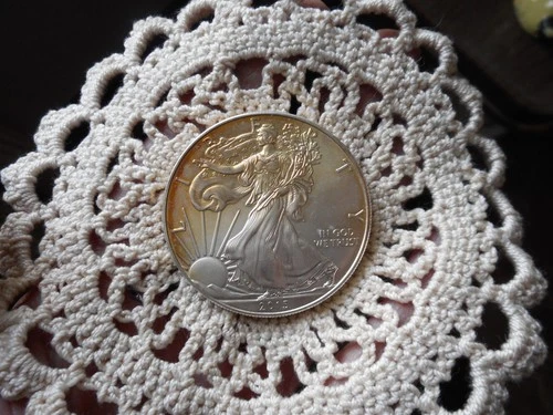 2015 AMERICAN SILVER EAGLE/ 1oz .999 Fine Silver /Toned