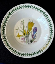 Portmeirion Botanic Garden Crocus Ceramic Bowl, Dishwasher & Microwave Safe