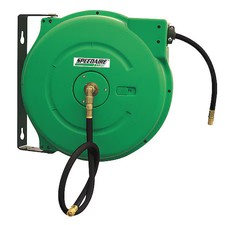 Speedaire 2Cuc7 Spring Return Hose Reel, 3/8 In Hose Diameter, 50 Ft Length,