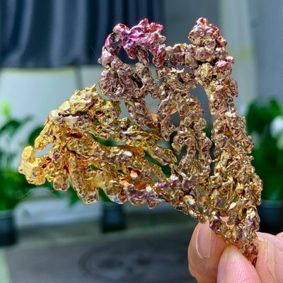 41G Rare!! iridescent Native Copper crystal mineral specimen