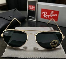 Ray Ban RB3025 58mm Aviator Sunglasses Gold M...