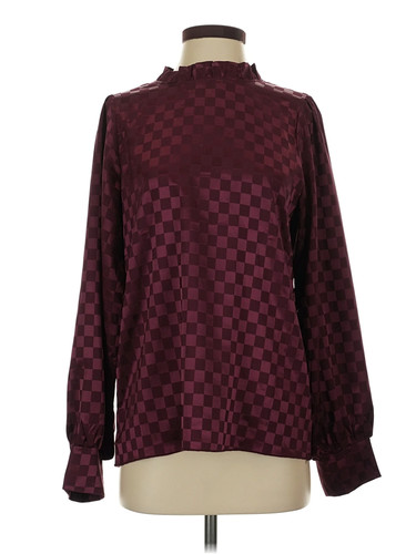 Sterling Kreek Women Red Long Sleeve Blouse S