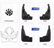 Guardabarros ABS Delanteros Y Traseros Para Toyota RAV4 2016-2018 – Juego 4 Piezas Negro