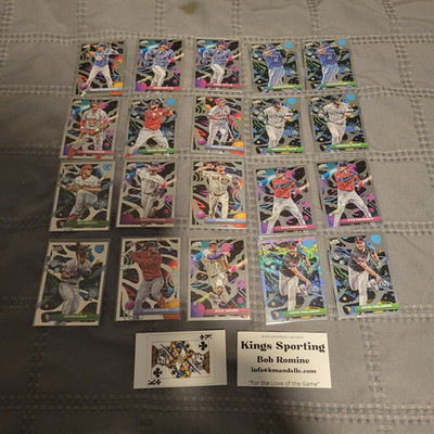 2025 Topps Cosmic Insert cards, Various teams and players 21 cards, 5 duplicates
