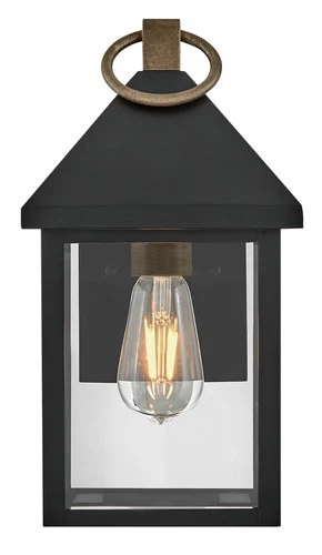 Lark 81520 Rhett 13" Tall Outdoor Wall Sconce - Black - Picture 7 of 9