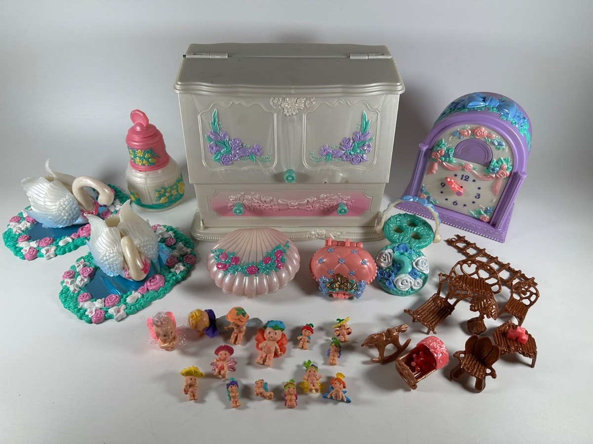 希少❗️WINK エンジェルキッス デラックスセット　昭和レトロ　昔のおもちゃ Vintage 1993 Kenner FAIRY WINKLES Playset Lot | eBay