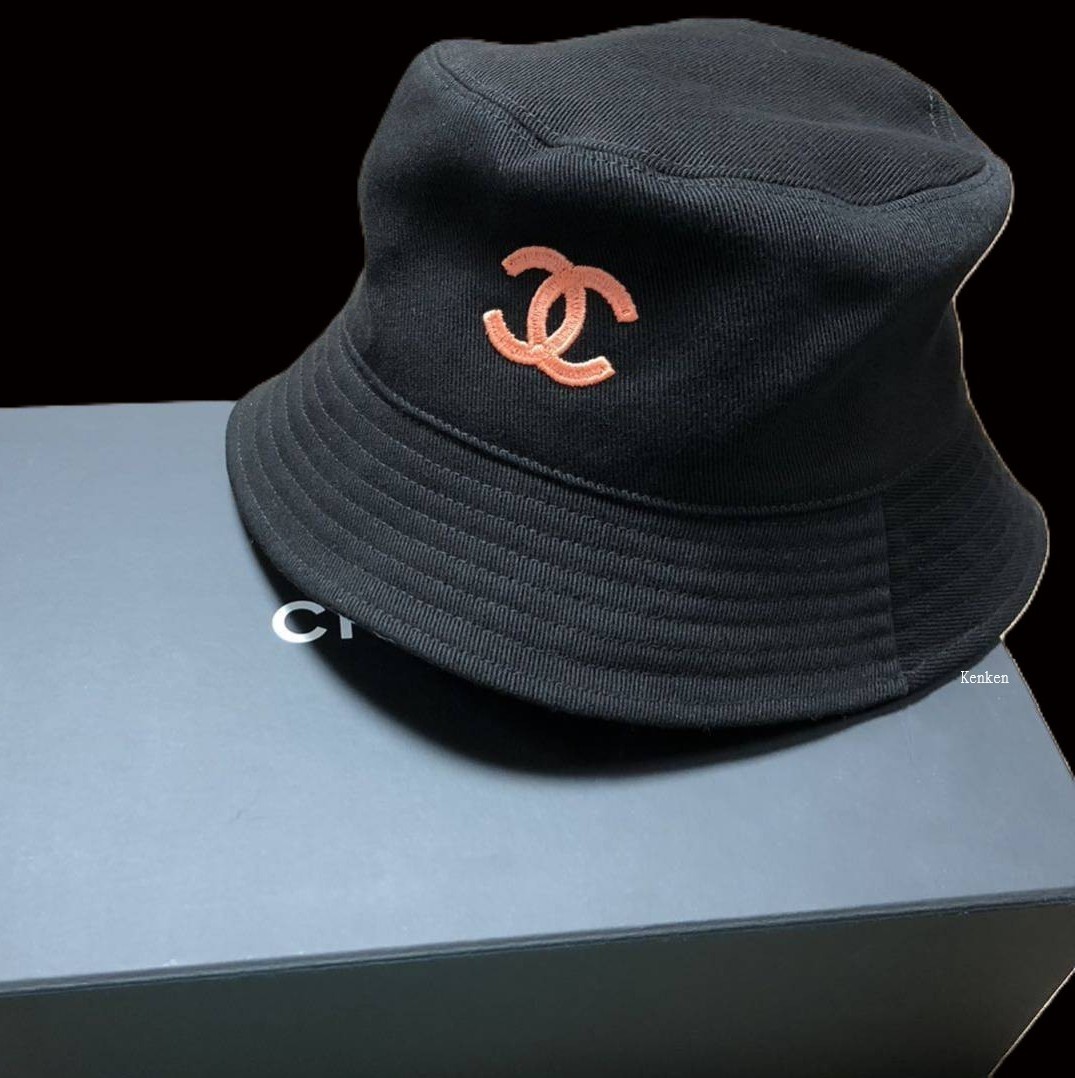 CHANEL Hat Cap Bucket hat AUTH kenkenjp CC Mark Coco Vintage Black