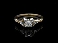 Top price ring with 0.27 ct. brilliant-cut diamonds, 585 yellow gold (14...