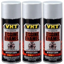 VHT High Temp Paint VHTSP995 (3-PACK); Engine Enamel 11oz Nu-Cast Aluminum 550°F