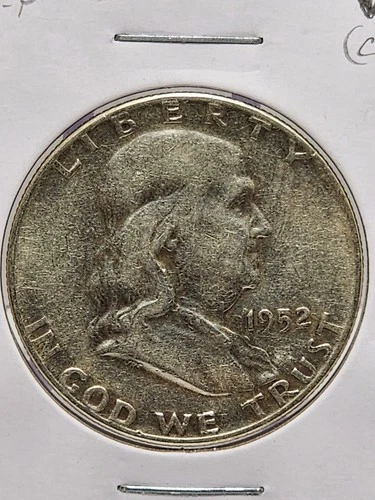 1952-P Franklin Half Dollar Raw fine (Details)