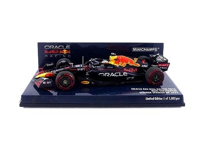 Minichamps 1:43rd Oracle Red Bull Racing F1#1 Max Verstappen Spanish GP Win 2022