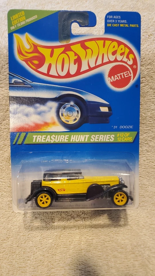 DOS 1995 Hot Wheels Treasure Hunt Series '31 Doozies uno con error de techo RARO!! Foto 3 de 4