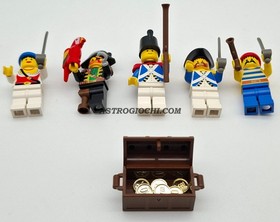 LEGO 6251 PIRATE MINI FIGURES VINTAGE 1989 ORIGINAL COMPLETE 100% BUILDS