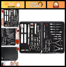 23-Piece Professional Manicure Pedicure Grooming Kit Set - Nail Care Tools in Le