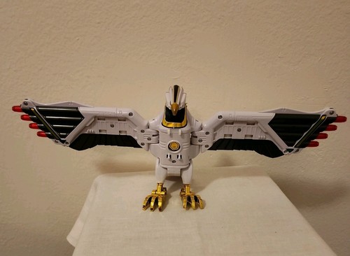Jouet ancien vintage dans l'état Mighty Morphin Power Rangers 1995 MMPR Ranger Blanc Faucon Zord Bird #SP Jouet ancien vintage - Collection