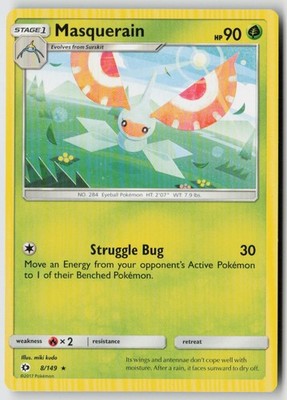 Masquerain 8/149 - SM Base Set Normal - PTCG