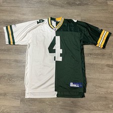Vintage Reebok NFL Green Bay Packers Favre 4 Jersey Men  s XL Green Yellow White