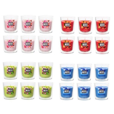 6 x Duftkerzen im Glas in verschiedenen Sorten Duftglas Duftkerze Aroma Kerze 