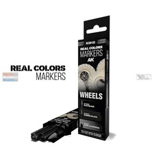 AKIRCM0102 AK Interactive Real Color Marker Set - Wheels