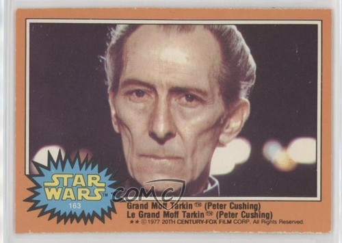 1977 OPC Star Wars #163 Grand Moff Tarkin (Peter Cushing)