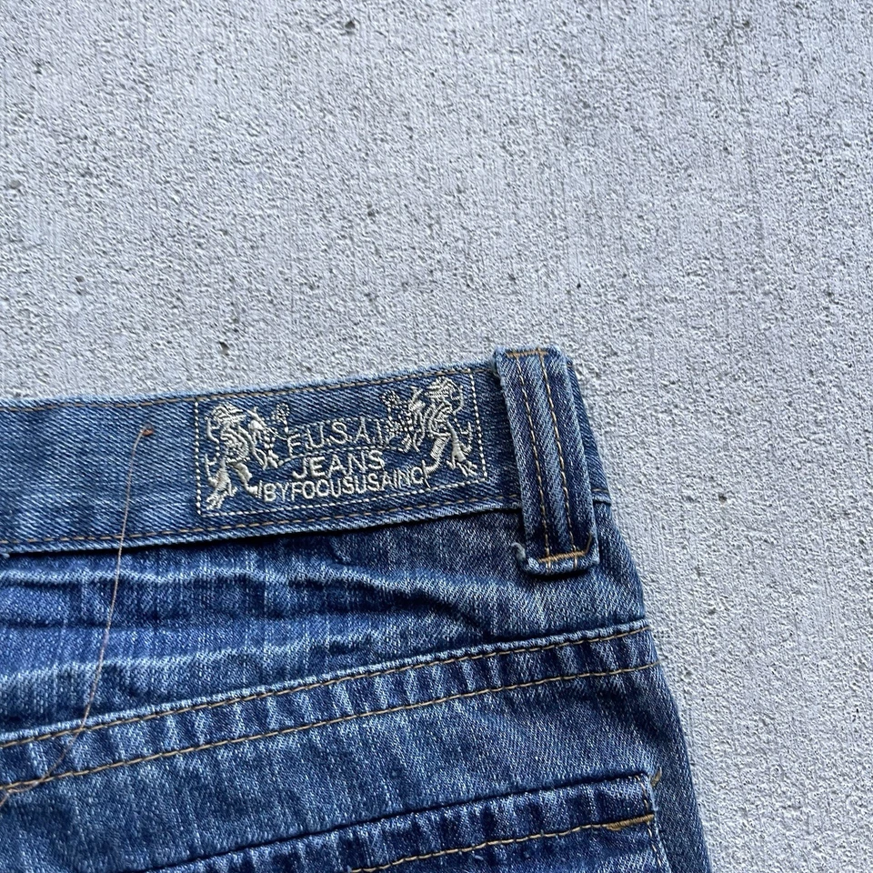 Pantalones de mezclilla vintage Y2K Fusai azul talla 30 Foto 4 de 4