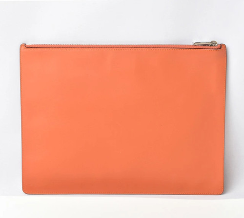 Loewe Unisex Clutch Pouch Lamb Leather Anagram Coral Bag #PTB209