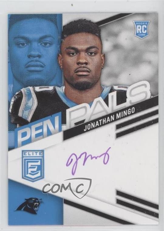 2023 Panini Donruss Elite Pen Pals Purple Ink Jonathan Mingo Rookie Auto RC 15sx