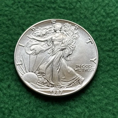 1987 American Silver Eagle - BU .999 Silver - Worth a Look! 👀
